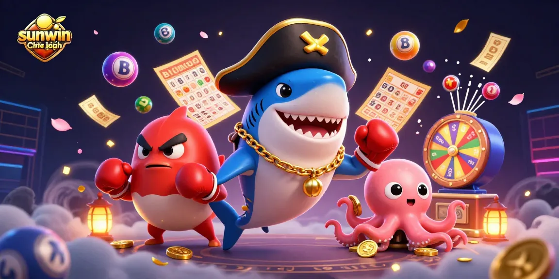 Play games at sunwin chính hãng with dynamic lottery elements and cartoon characters for an exciting gaming experience.